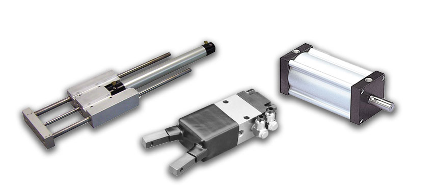 rotary actuators, grippers and slides